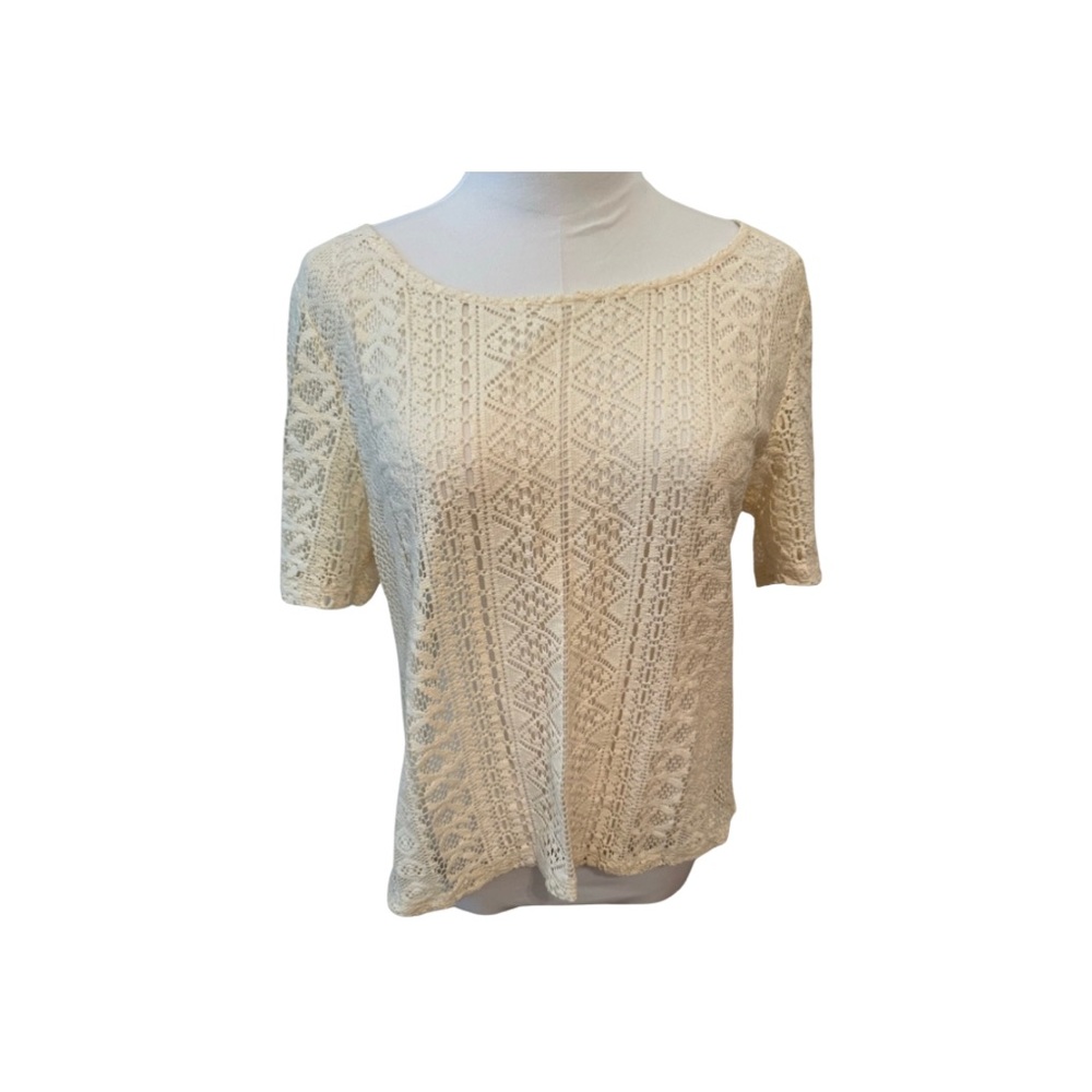 American Eagle Outfitters Lace Knit Top